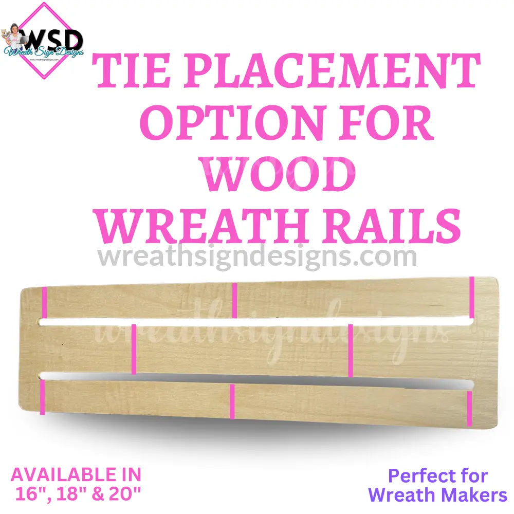 16’ Wood Wreath Rail- Form