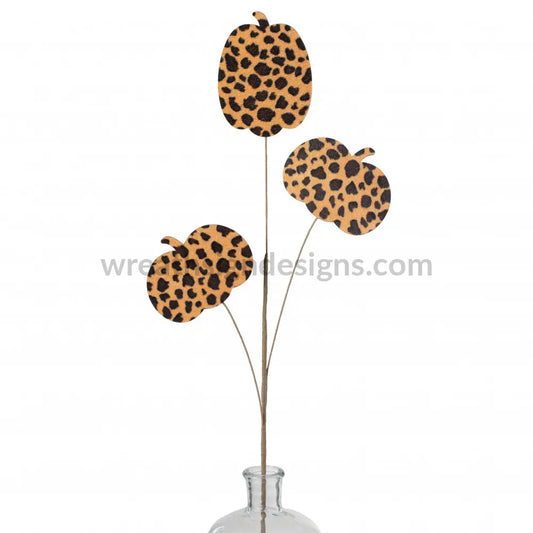 31’ Velvet Pumpkin Spray: Cheetah/Leopard
