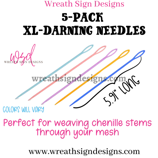5 Pack Xl (5.91’) Darning Plastic Needles
