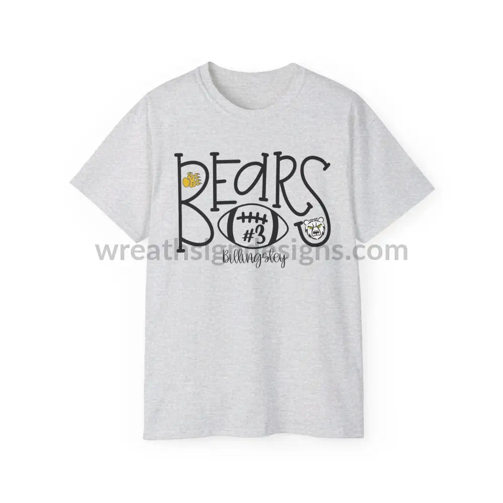 Bears #3 Unisex Ultra Cotton Tee Ash / S T-Shirt