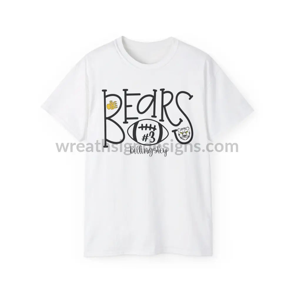 Bears #3 Unisex Ultra Cotton Tee White / S T-Shirt