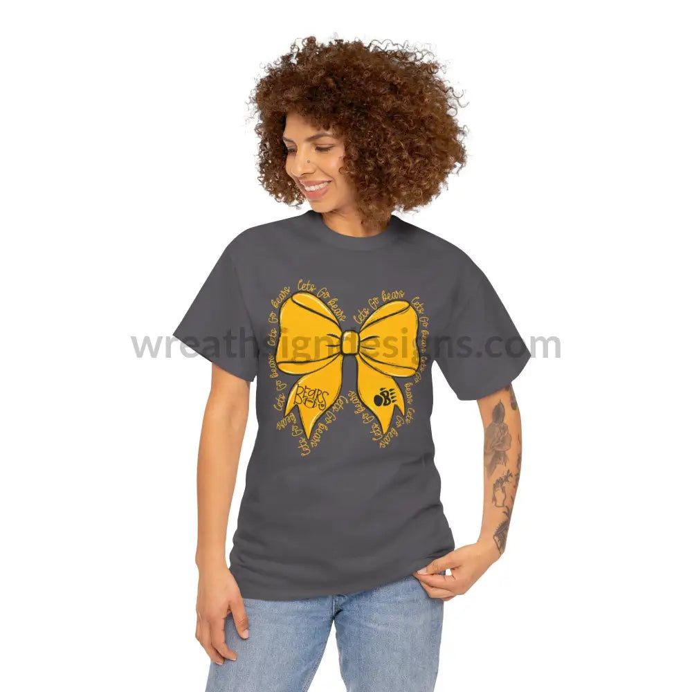 Bears Bow- Unisex Heavy Cotton Tee T-Shirt