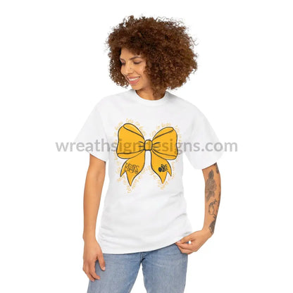 Bears Bow- Unisex Heavy Cotton Tee T-Shirt