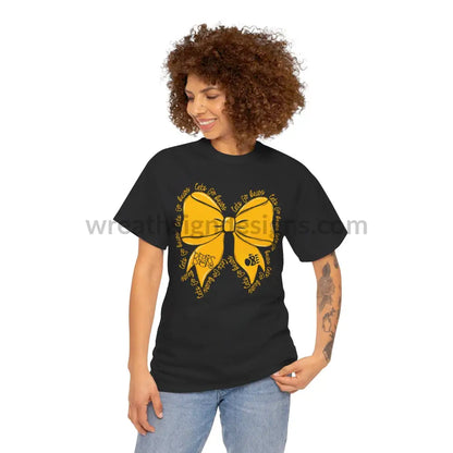 Bears Bow- Unisex Heavy Cotton Tee T-Shirt