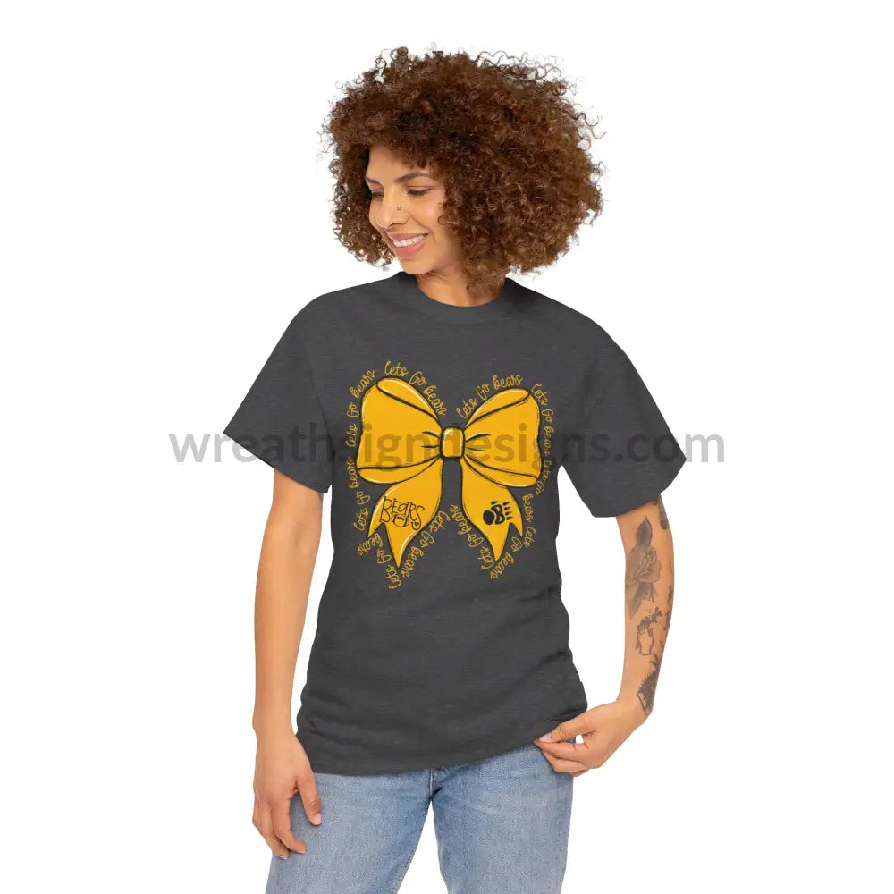 Bears Bow- Unisex Heavy Cotton Tee T-Shirt