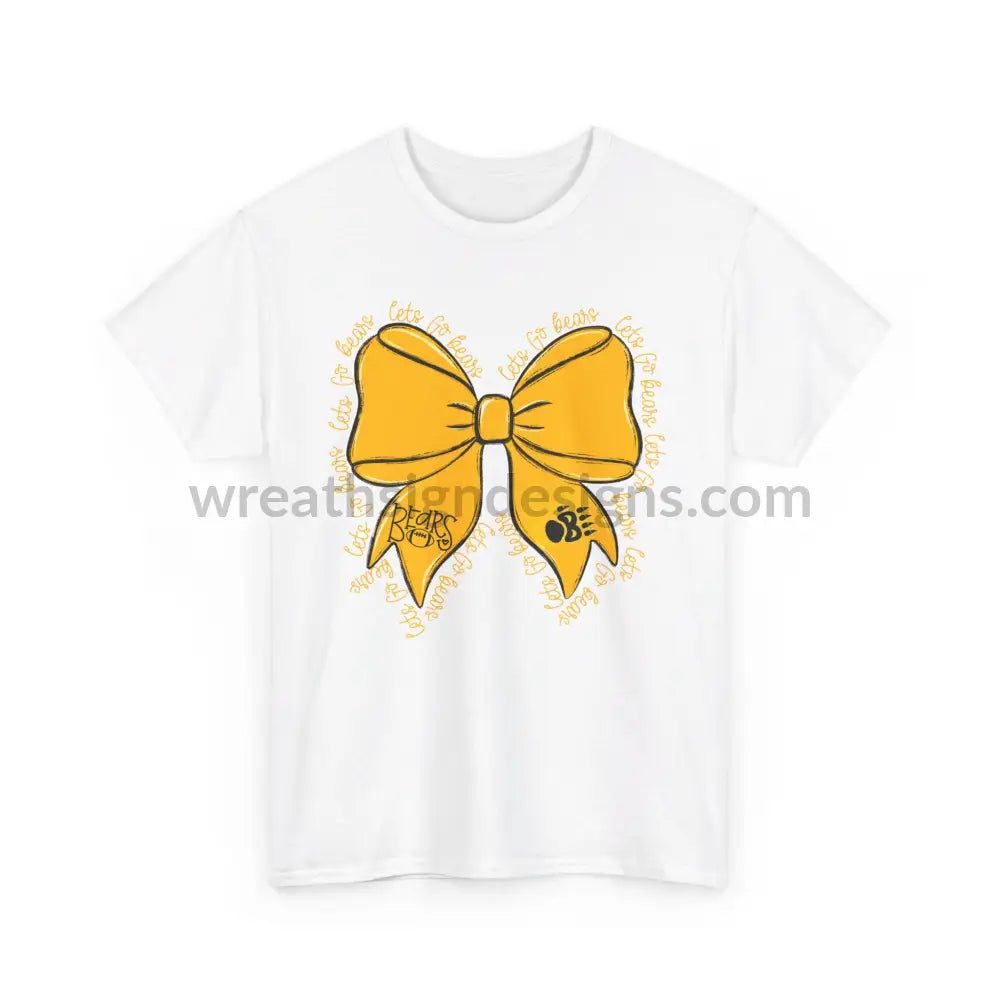 Bears Bow- Unisex Heavy Cotton Tee T-Shirt