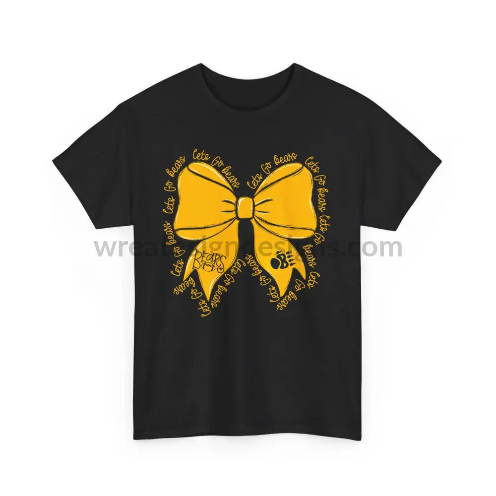 Bears Bow- Unisex Heavy Cotton Tee T-Shirt