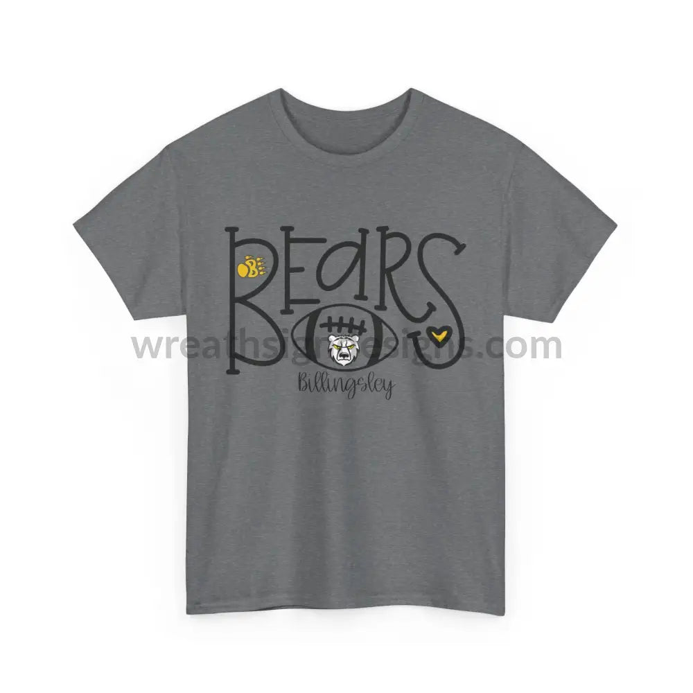 Bears Football- Unisex Heavy Cotton Tee T-Shirt