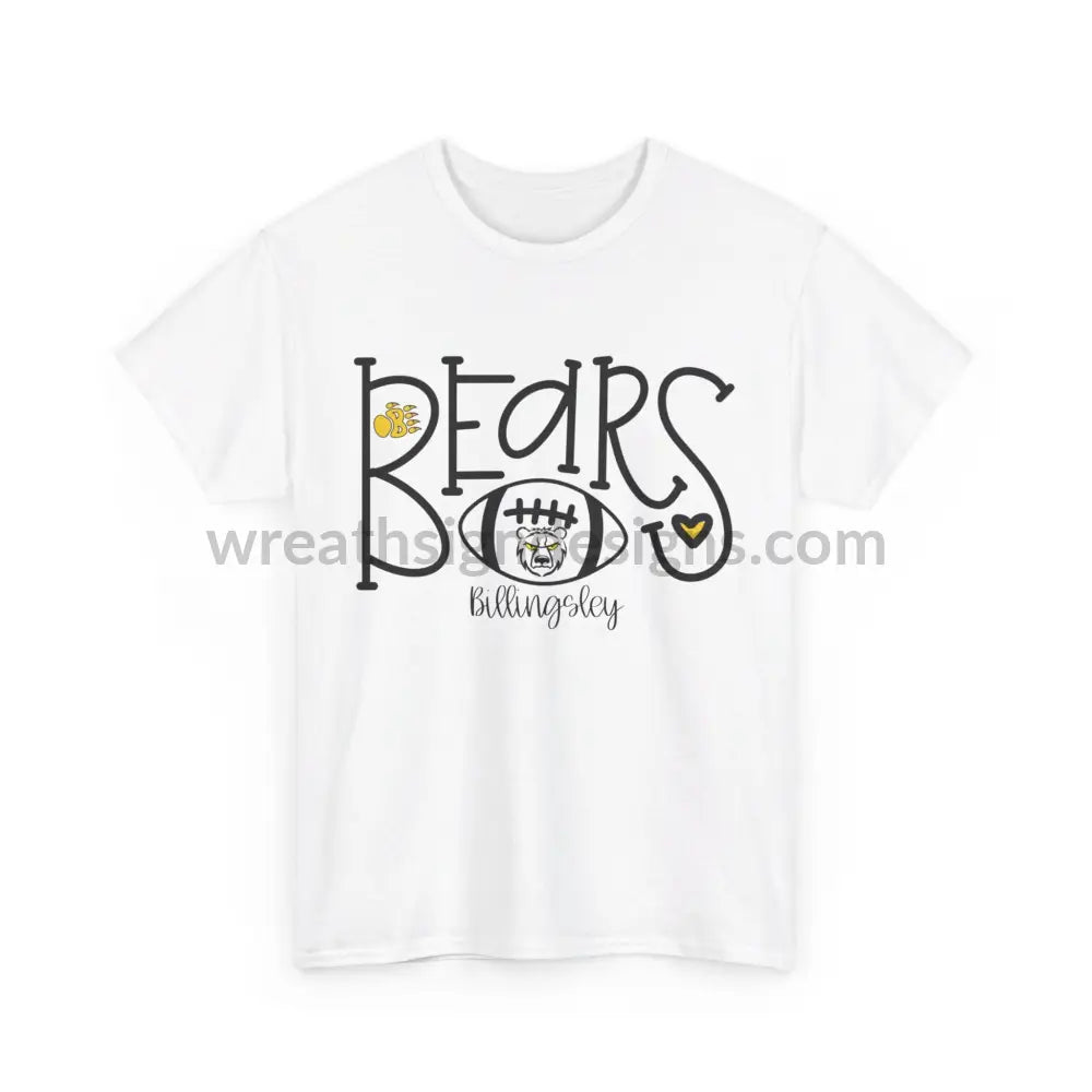 Bears Football- Unisex Heavy Cotton Tee T-Shirt