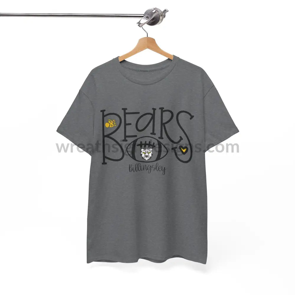 Bears Football- Unisex Heavy Cotton Tee T-Shirt