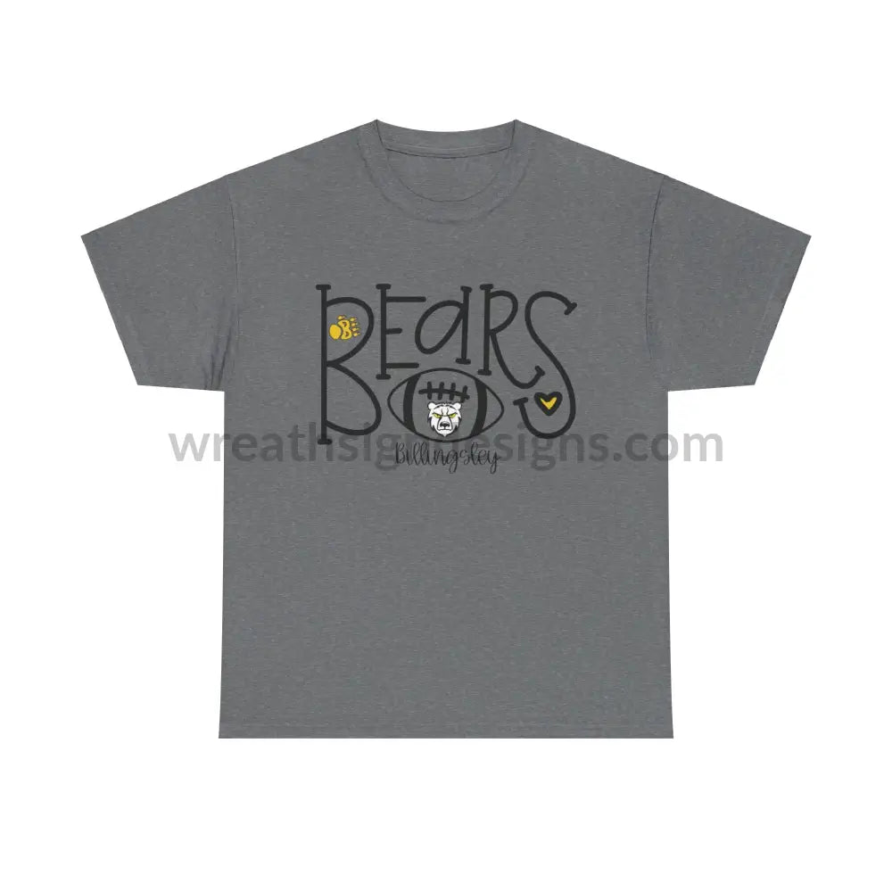 Bears Football- Unisex Heavy Cotton Tee T-Shirt