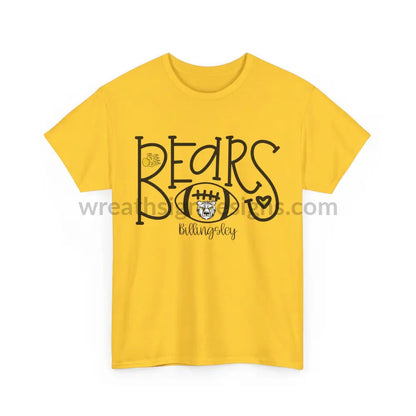 Bears Football- Unisex Heavy Cotton Tee T-Shirt