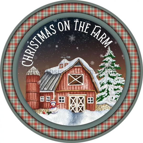 Christmas On The Farm- Barn- Metal Signs 8