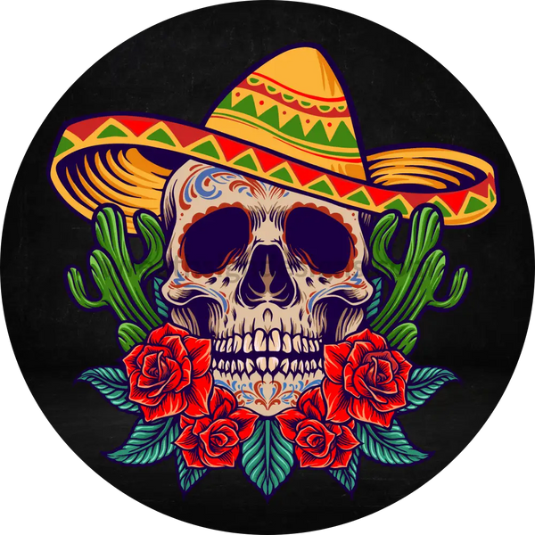 Cinco De Mayo Mexican Skull- Metal Sign 8