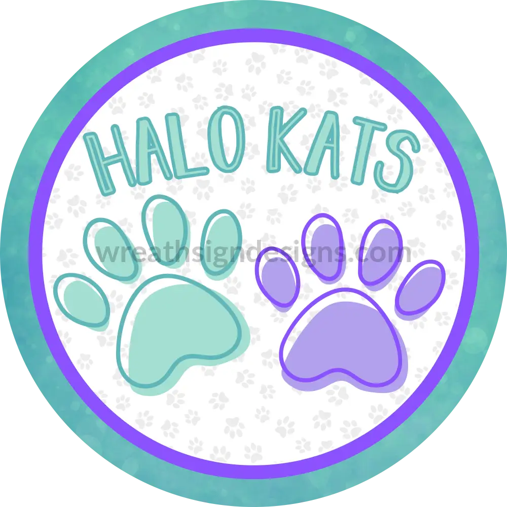 Custom - Halo Kats 8” Metal Sign