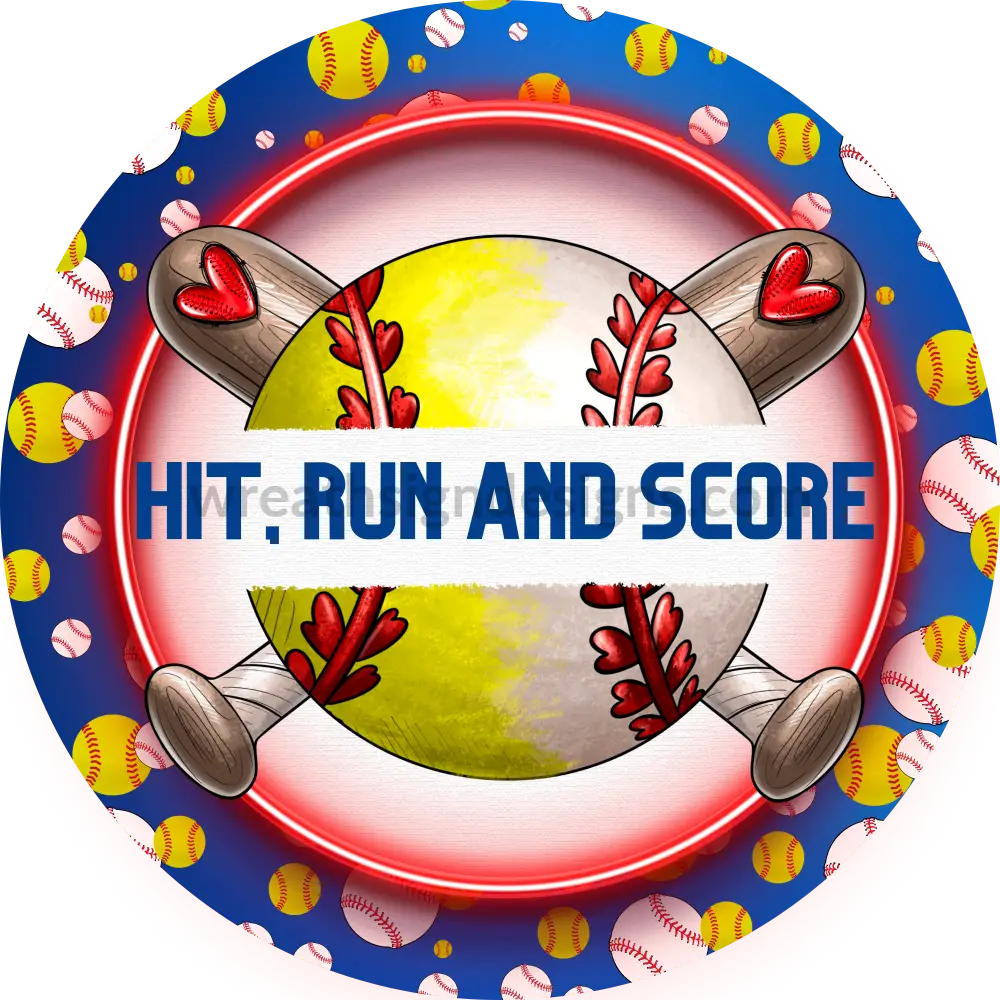 Custom Jackiel - Hit Run Score Baseball - 8’