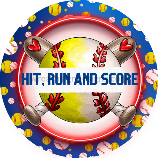 Custom Jackiel - Hit Run Score Baseball - 8’