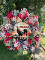 Custom Wreath: Kimberly Elks: Rooster Wreath