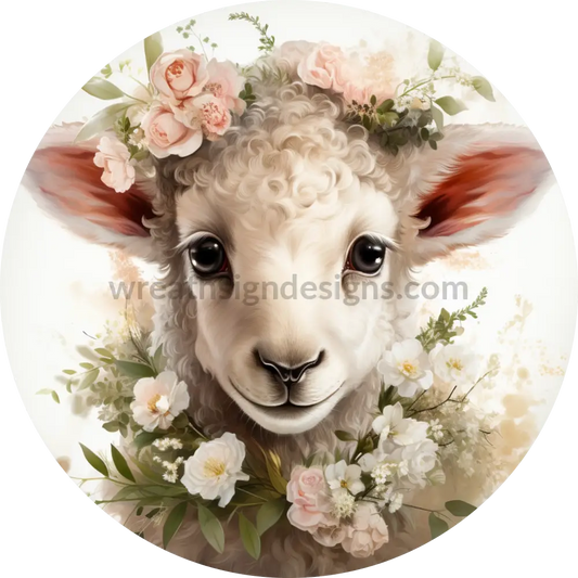 Easter Lamb Spring Christian Metal Sign 8