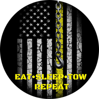 Eat Sleep Tow Repeat- Truck Driver- Metal Sign 8