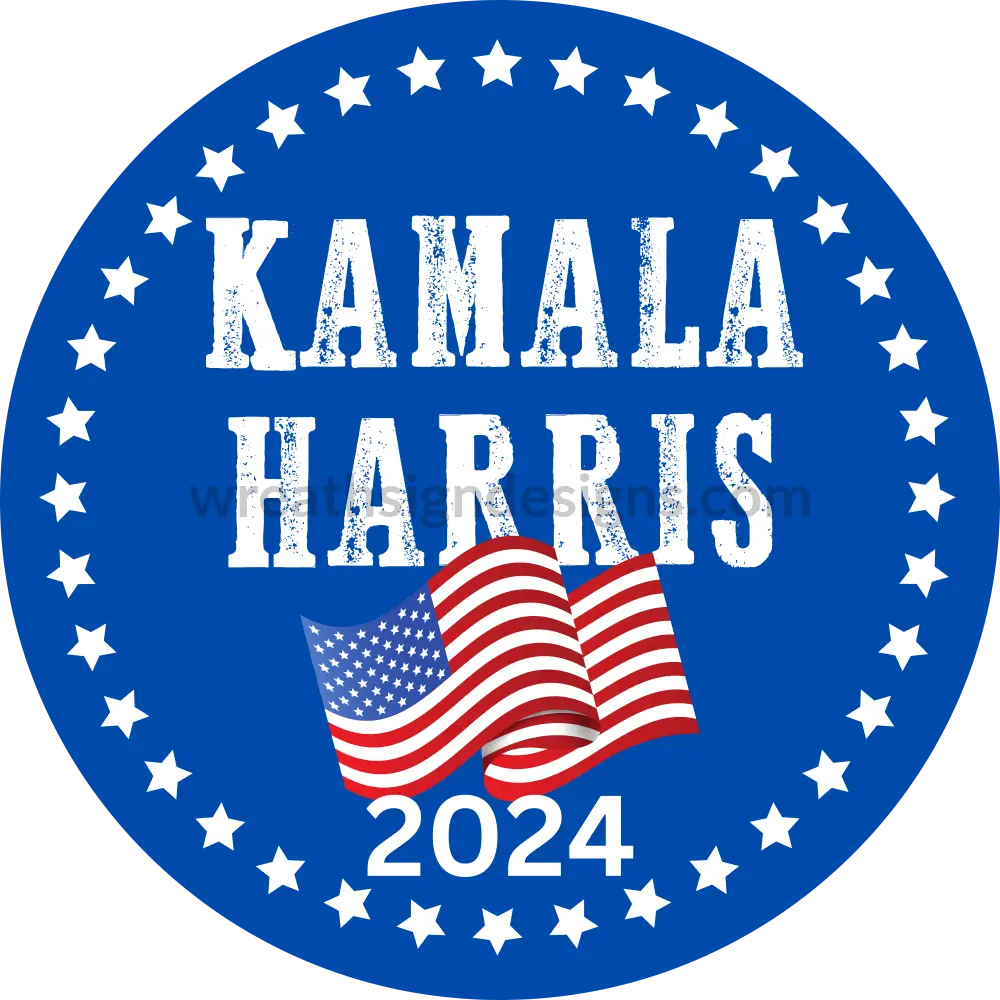 Election 2024- Kamala Harris 2024 Metal Wreath Sign – Wreath Sign Designs