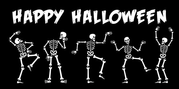 Happy Halloween Dancing Skeletons Metal Wreath Sign 12X6