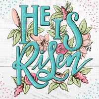 He Is Risen Easter Metal Wreath Sign 8