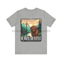 He Owns The Cattle On A Thousand Mountains Unisex Jersey Short Sleeve Tee Athletic Heather / S