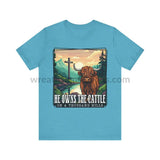He Owns The Cattle On A Thousand Mountains Unisex Jersey Short Sleeve Tee Heather Aqua / S T-Shirt