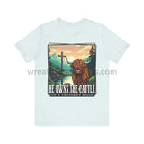 He Owns The Cattle On A Thousand Mountains Unisex Jersey Short Sleeve Tee Heather Ice Blue / S