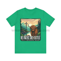 He Owns The Cattle On A Thousand Mountains Unisex Jersey Short Sleeve Tee Heather Kelly / S T-Shirt