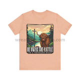 He Owns The Cattle On A Thousand Mountains Unisex Jersey Short Sleeve Tee Heather Peach / S T-Shirt