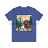 He Owns The Cattle On A Thousand Mountains Unisex Jersey Short Sleeve Tee Heather True Royal / S