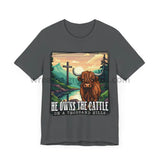He Owns The Cattle On A Thousand Mountains Unisex Jersey Short Sleeve Tee T-Shirt