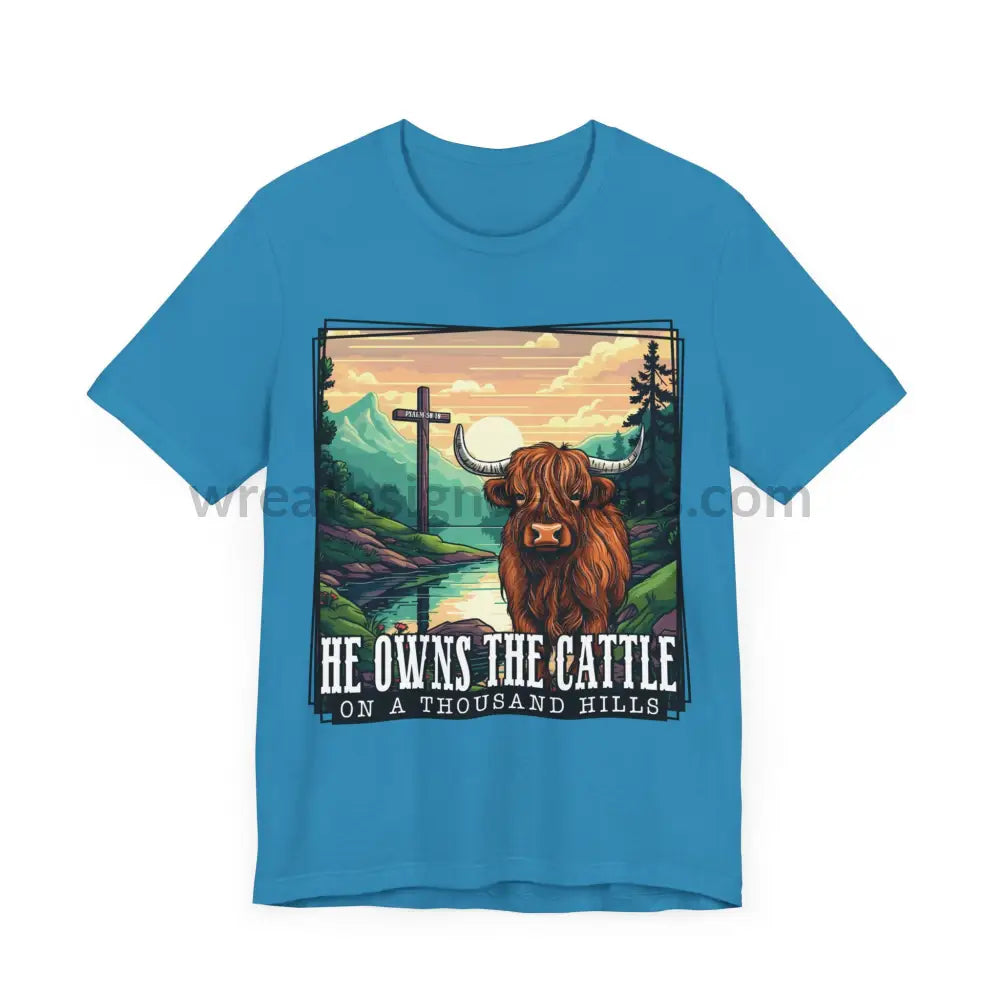 He Owns The Cattle On A Thousand Mountains Unisex Jersey Short Sleeve Tee T-Shirt