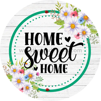 Home Sweet Daisies Metal Sign 8