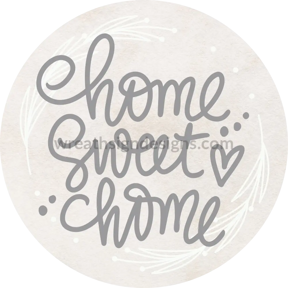 Home Sweet Naturals Everyday Metal Wreath Sign 10