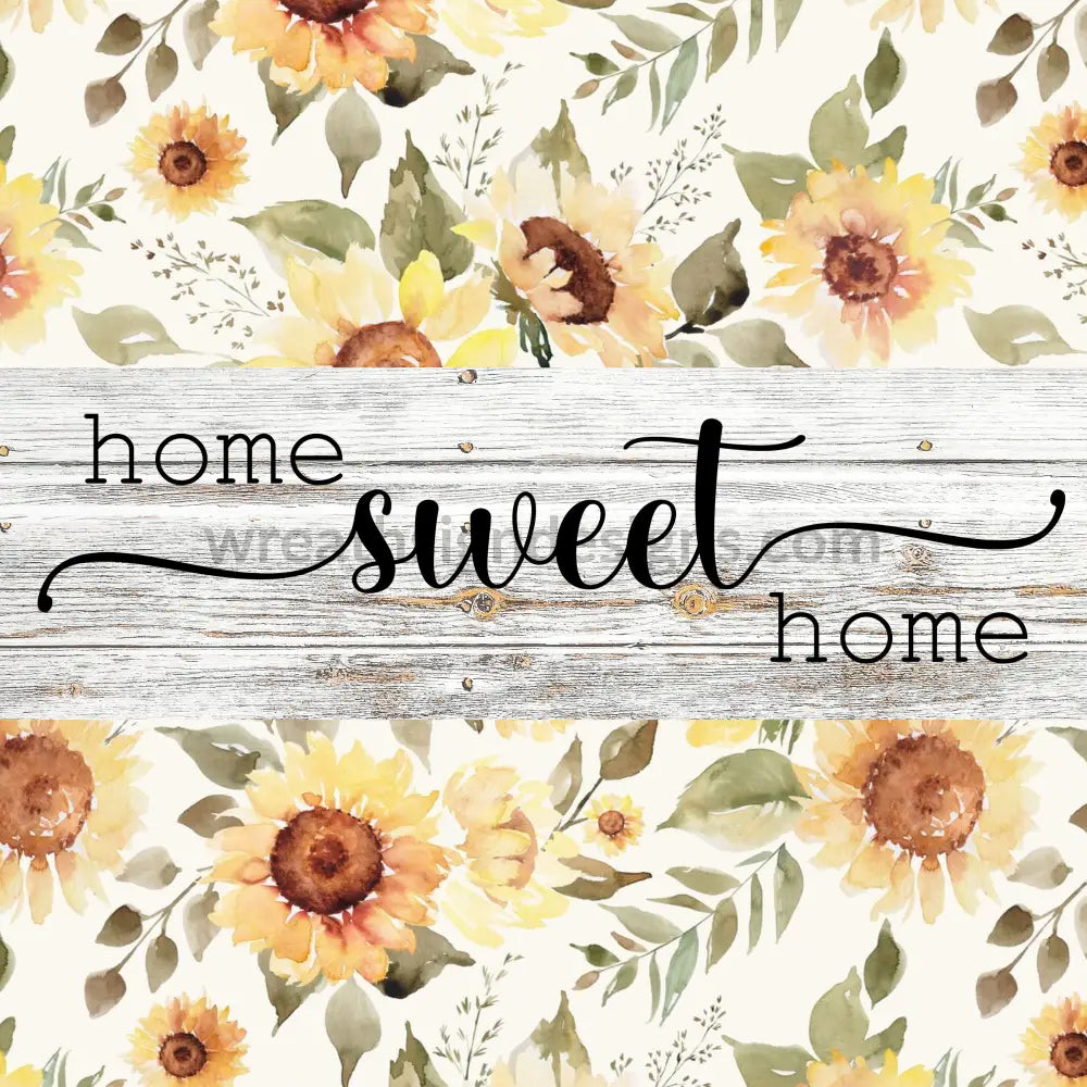 Home Sweet Home-Vintage Sunflower Metal Sign 8