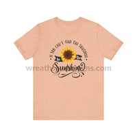 If You Can’t Find The Sunshine - Be The Sunflower - Unisex Jersey Short Sleeve Tee Heather Peach