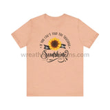 If You Can’t Find The Sunshine - Be The Sunflower - Unisex Jersey Short Sleeve Tee Heather Peach