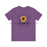 If You Can’t Find The Sunshine - Be The Sunflower - Unisex Jersey Short Sleeve Tee Heather Team