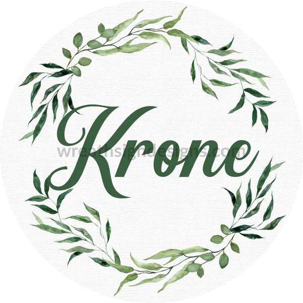 Krone Wedding Sign- Custom For Christine Conley Metal Wreath Sign