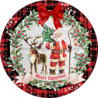 Merry Christmas Santa And Reindeer 6