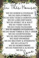 Military Family- In This House-12X8-Metal Wreath Sign