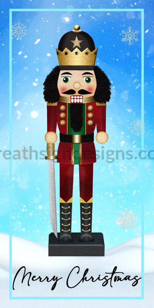 Nutcracker- Merry Christmas- 6X12