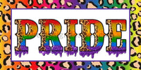 Pride-Rainbow And Leopard 12X6 Metal Sign