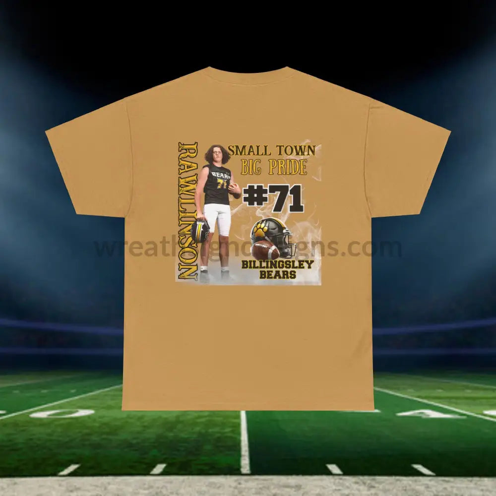 Rawlinson- Football- Unisex Heavy Cotton Old Gold / S T-Shirt