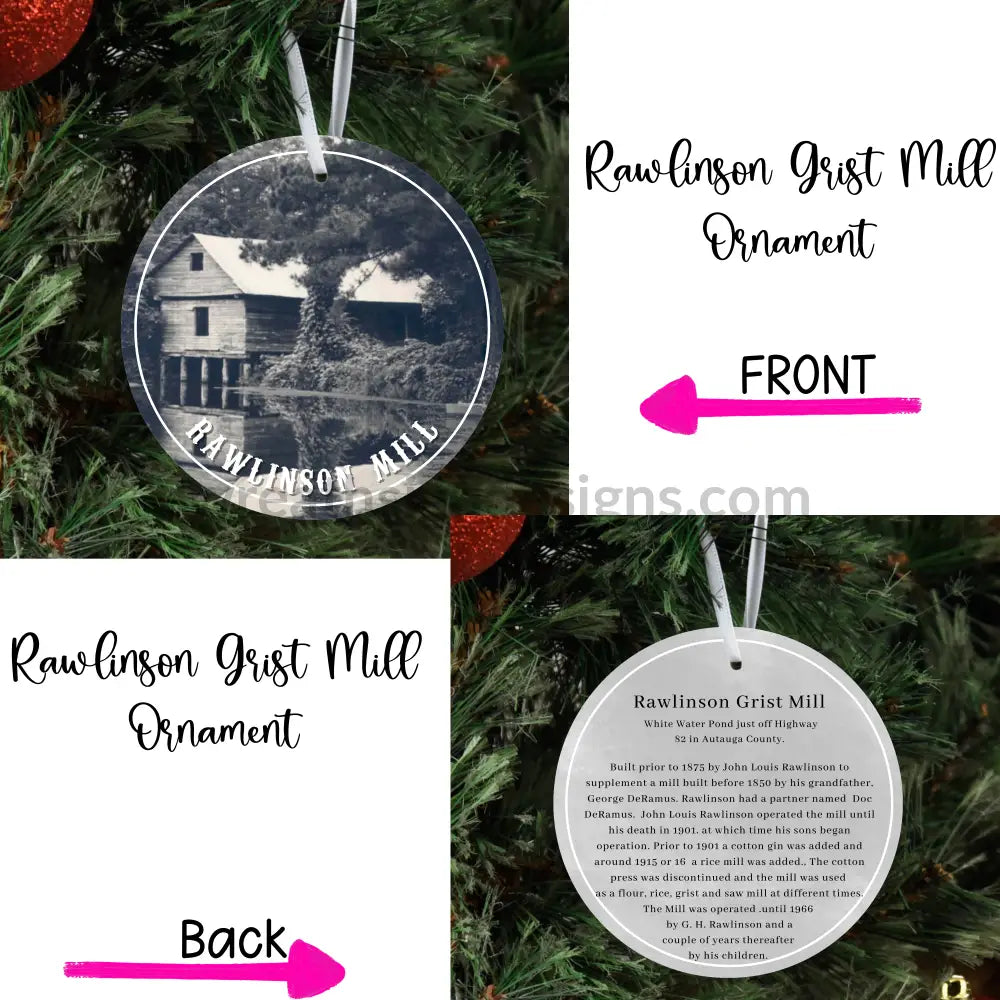 Rawlinson Mill Ornaments- Local Pickup