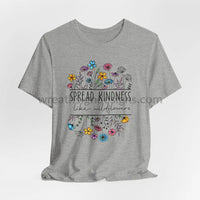 Spread Kindness Like Wildflowers - Unisex Jersey Short Sleeve Tee Athletic Heather / S T - Shirt