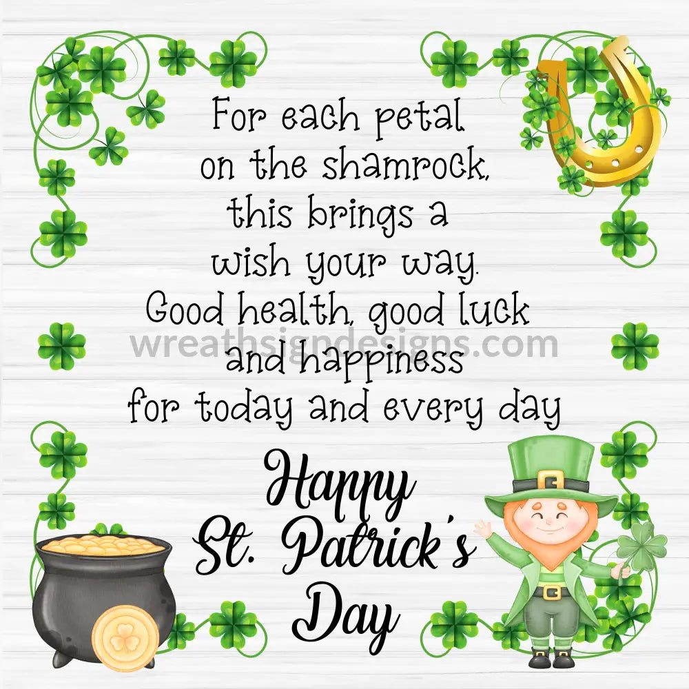St. Patricks Day Blessings- Square Metal Sign 8
